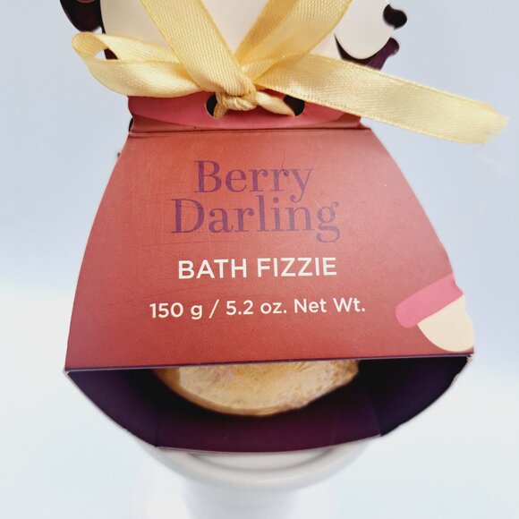 Extra Large Gold Bath Bomb Holiday Berry Darling Bath Fizzie In Bunny Gift Box - Picture 2 of 5